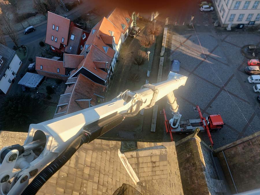 Dachsicherung eines Kirchturmes