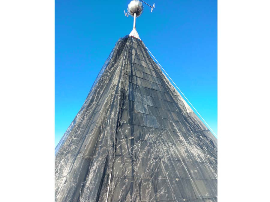 Dachsicherung eines Kirchturmes